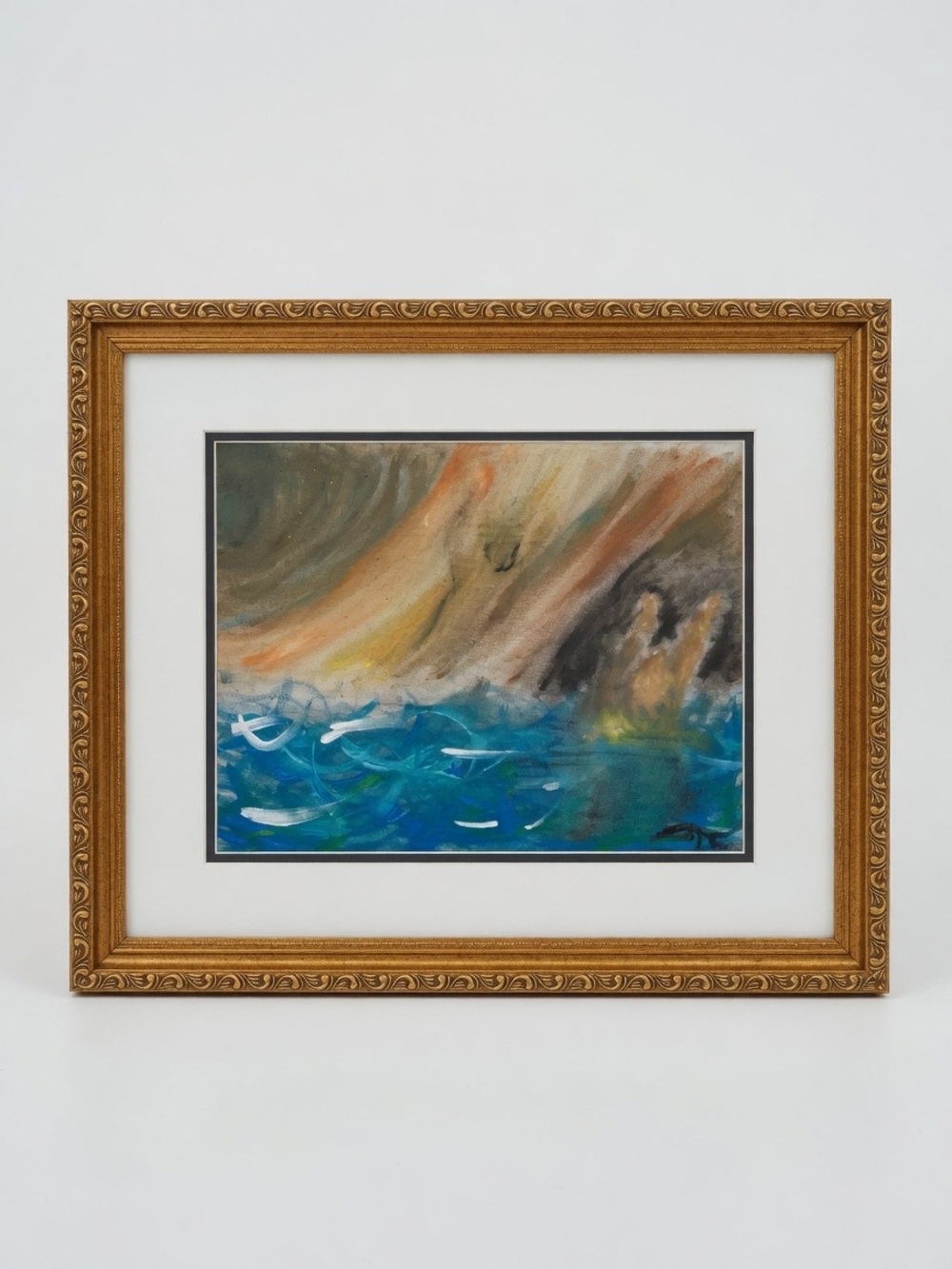 JTC Original Framed Seascape "The Tempest" 18x22